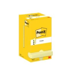 Post-it® Z-Notes - Canary Yellow - 76 X 76mm - Pack Of 12