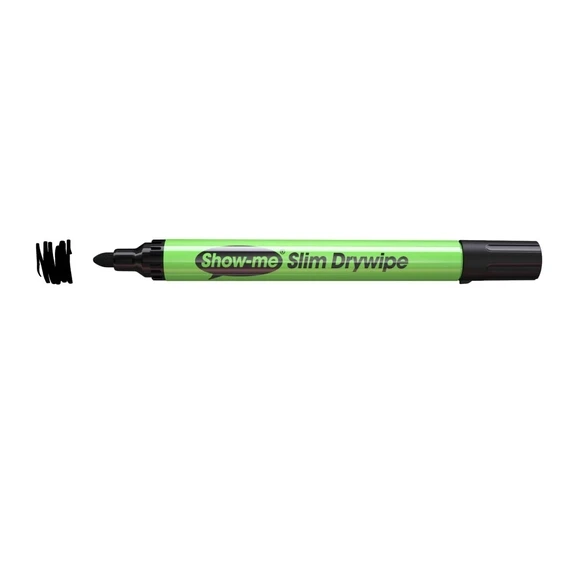 Show-me Drywipe Pen - Medium Tip Black - Pack Of 100 3 Show-me Drywipe Pen - Medium Tip Black - Pack Of 100 - Image 3