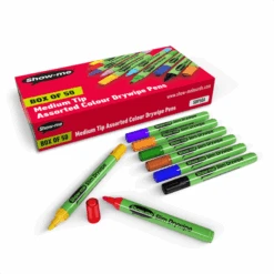 Show-me Drywipe Pen - Medium Tip Assorted - Pack Of 50