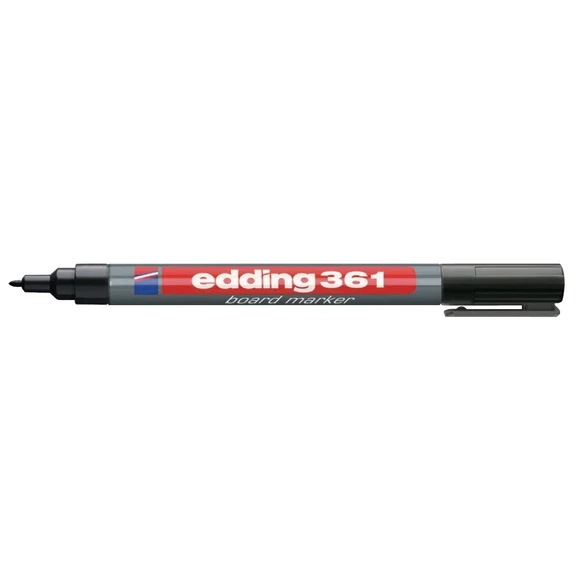 Edding 361 Whiteboard Marker Pens Black, Fine Tip - Pack Of 50 1 Edding 361 Whiteboard Marker Pens Black, Fine Tip - Pack Of 50