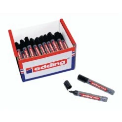 Edding 363 Whiteboard Marker Black, Chisel Tip - Pack Of 50