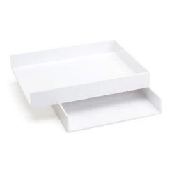 White Letter Trays, Set Of 2 -Organized Desk Outlet Store 5.37.139.1 1.3.3 a