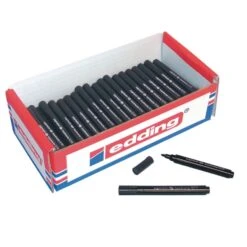 Edding 366 Mini Whiteboard Marker Black, Bullet Tip - Pack Of 100