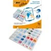 BIC Velleda 1721 Dry Wipe Markers, Fine Tip, Assorted - Pack Of 72