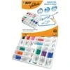 BIC Velleda 1741 Dry Wipe Markers, Medium Tip, Assorted - Pack Of 60