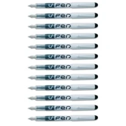 Pilot V4 Disposable Fountain Pen - Blue - Pack Of 12