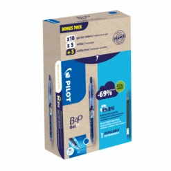 Pilot B2P Gel Rollerball Medium Line Bonus Pack - Pack Of 10 -Organized Desk Outlet Store Green Pack B2P Gel 07 l MFCCoOG4 U