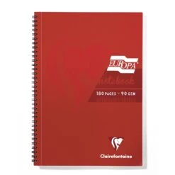 Clairefontaine Europa Notebooks - Red - A4 - Pack Of 5