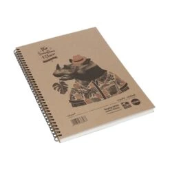 Rhino Recycled Hardback Notebooks - A4 - Pack Of 5 -Organized Desk Outlet Store HE1853695 1431334 GLS STA I02