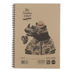 Rhino Recycled Hardback Notebooks - A4 - Pack Of 5