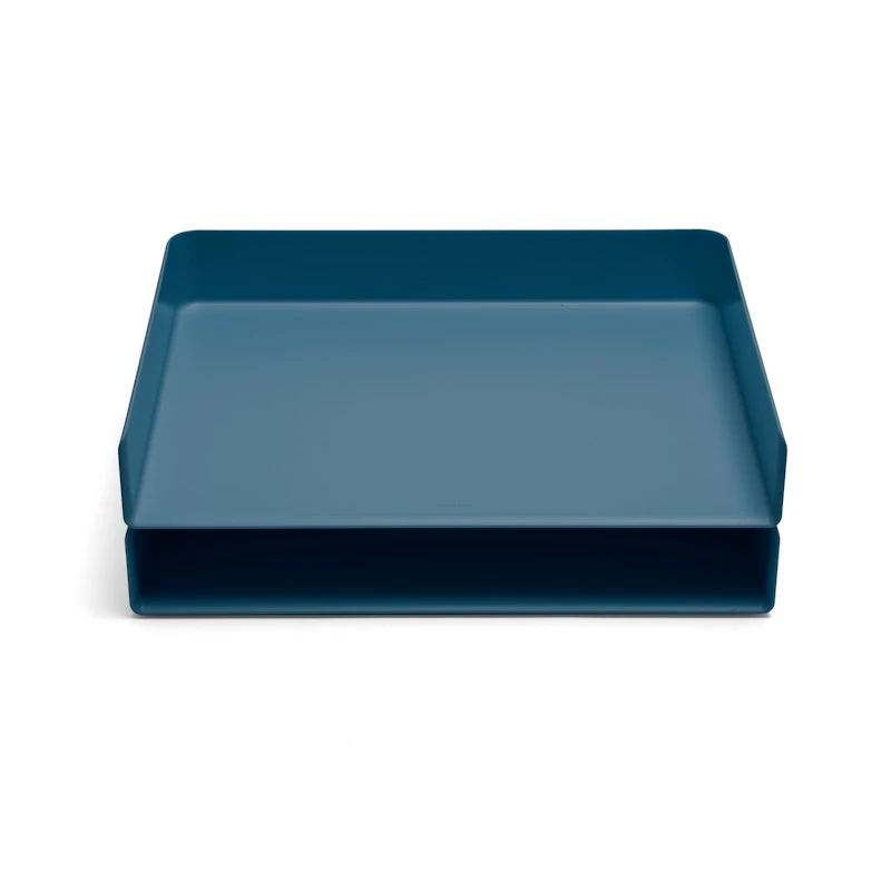 Slate Blue Landscape Letter Tray 1 Slate Blue Landscape Letter Tray