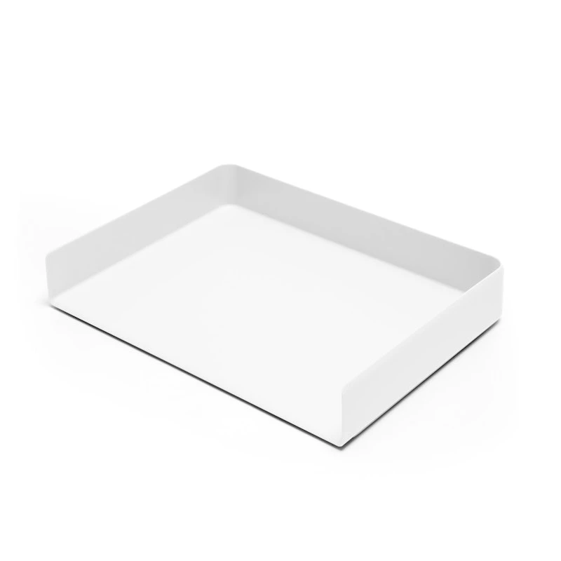 White Landscape Letter Tray 4 White Landscape Letter Tray - Image 4