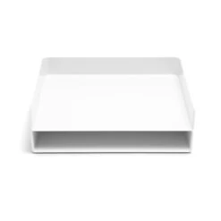 White Landscape Letter Tray 6 White Landscape Letter Tray -Organized Desk Outlet Store Landscape Letter Tray White PDP 2 lpr