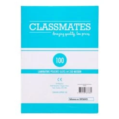 Classmates Laminating Pouches 350 Micron A4 Gloss - Box Of 100