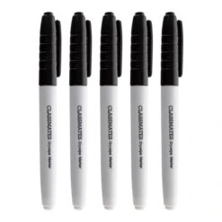 Classmates Whiteboard Marker Black, Bullet Tip - Pack Of 200