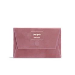 Dusty Rose Velvet Card Case -Organized Desk Outlet Store Velvet Card Case Dusty Rose PDP 01
