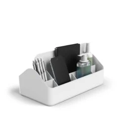 White Organizer Caddy -Organized Desk Outlet Store White Organizer Caddy PDP 05