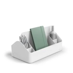 White Organizer Caddy -Organized Desk Outlet Store White Organizer Caddy PDP 06