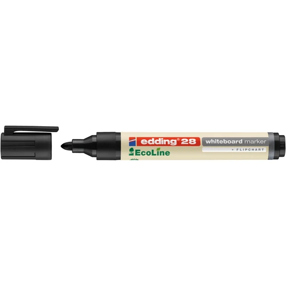 Edding-28 Eco Bullet Boardmarker - Black - Pack 40 - Image 2