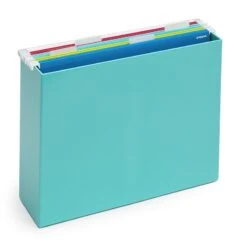 Aqua File Box 6 Aqua File Box -Organized Desk Outlet Store file box lifestyle 01 a 1