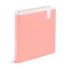 Blush 1" Pocket Binder -Organized Desk Outlet Store pdp 1inch binder blush 01 lpr