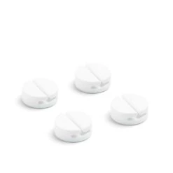 White Cable Catches, Set Of 4