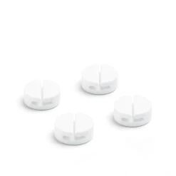White Cable Catches, Set Of 4 -Organized Desk Outlet Store pdp cable catches 0019 white lpr