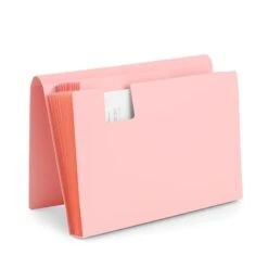 Blush Accordion File 8 Blush Accordion File -Organized Desk Outlet Store poppin blush accordion file PDP 04