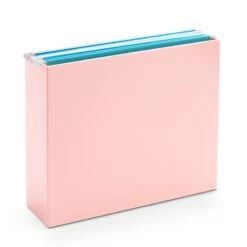 Blush File Box -Organized Desk Outlet Store poppin blush file box 2