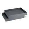 Dark Gray Letter Trays, Set Of 2