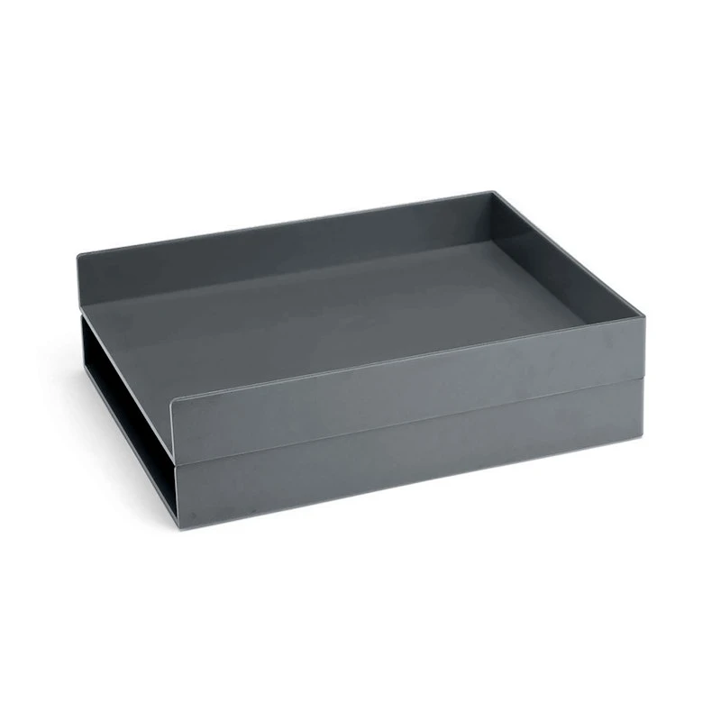 Dark Gray Letter Trays, Set Of 2 2 Dark Gray Letter Trays, Set Of 2 - Image 2