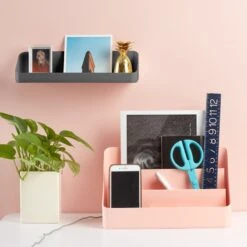 Blush Large Desk Organizer