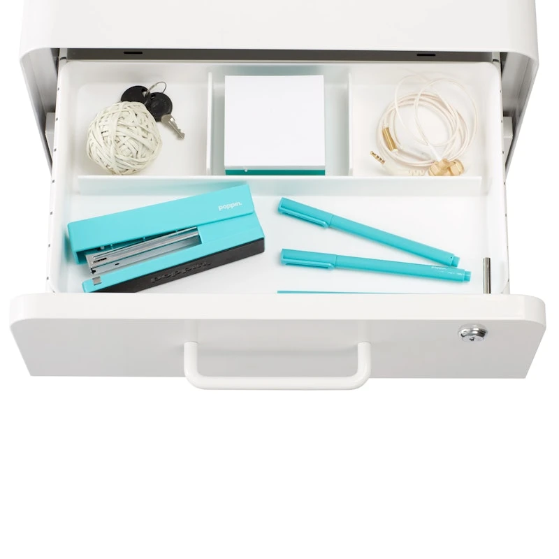 White Drawer Organizer 1 White Drawer Organizer