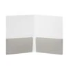 Wine + Light Gray 2-Pocket Poly Folder