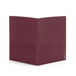 Organized Desk Outlet Store -Organized Desk Outlet Store poppin wine light gray 2 pocket poly folder PDP 04