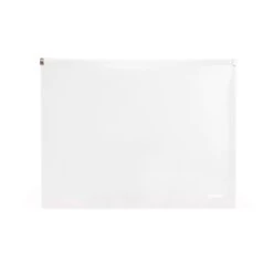 Clear Large Zip Folios, Set Of 3