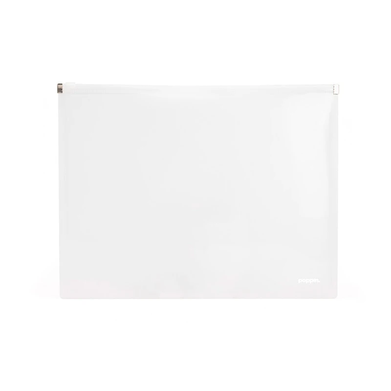 Clear Large Zip Folios, Set Of 3 1 Clear Large Zip Folios, Set Of 3