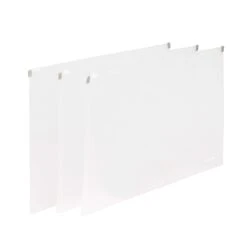 Clear Large Zip Folios, Set Of 3 5 Clear Large Zip Folios, Set Of 3 -Organized Desk Outlet Store zip.folios.clear .2.3 a